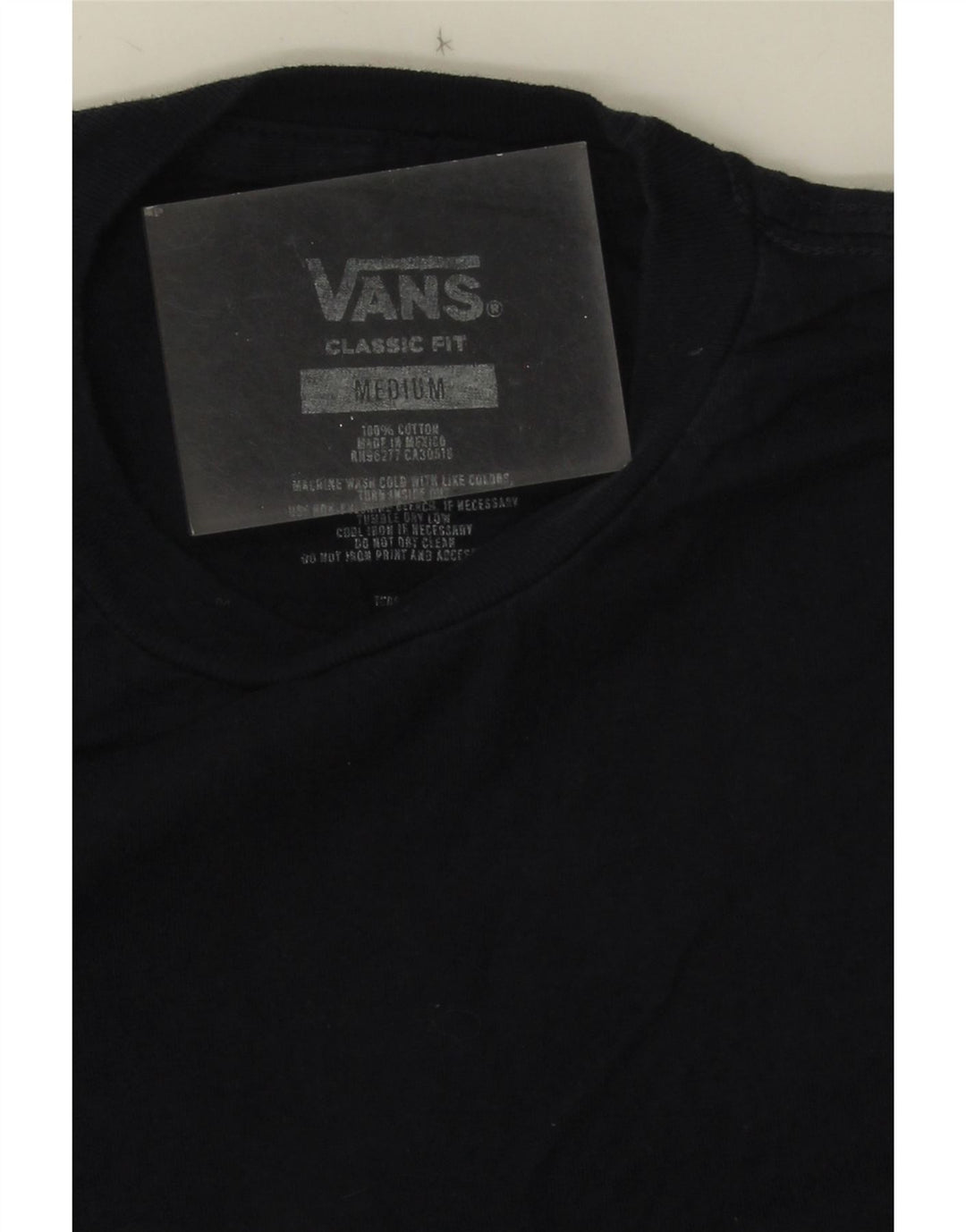 Męska koszulka Vans z grafiką o klasycznym kroju, średnia, granatowa, bawełniana