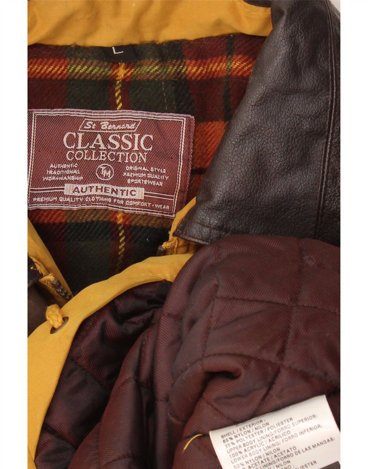 Męska kurtka wiatrówka St. Bernard UK 40, duża, żółta nylonowa