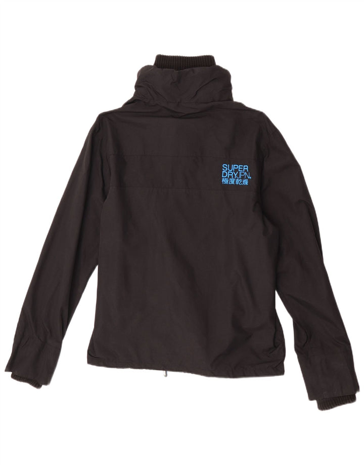 Męska kurtka wiatrówka Superdry The Windcheater UK 36, mały czarny nylon