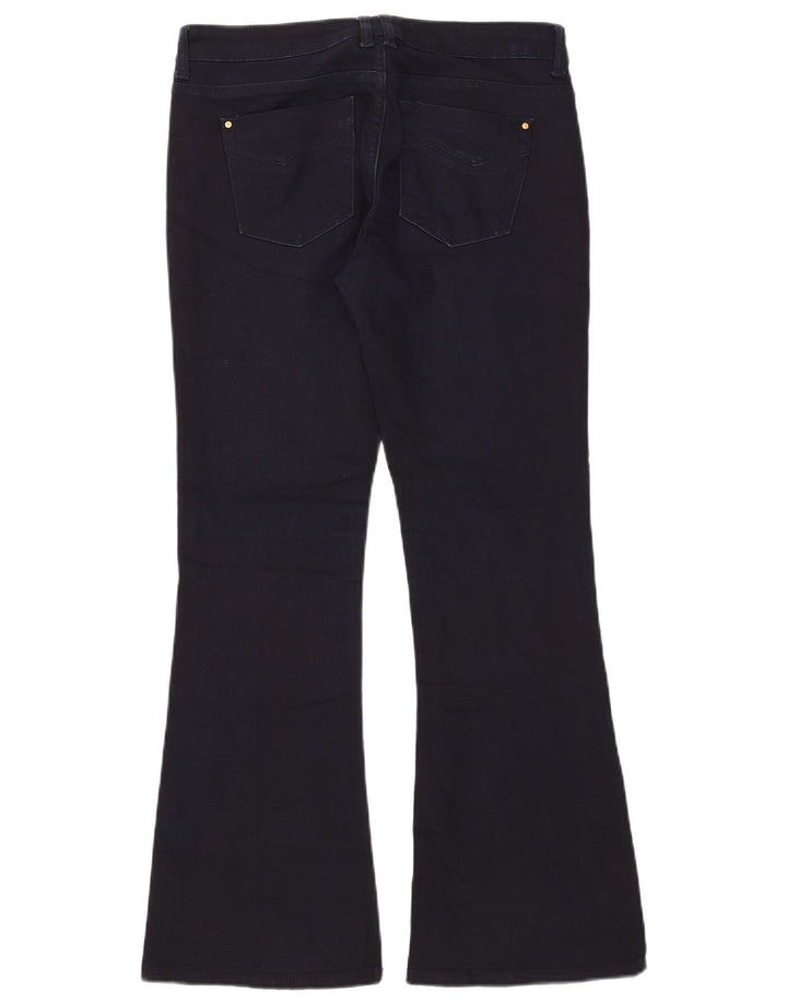 Damskie jeansy rozkloszowane Topshop W30 L30 Granatowe, bawełniane