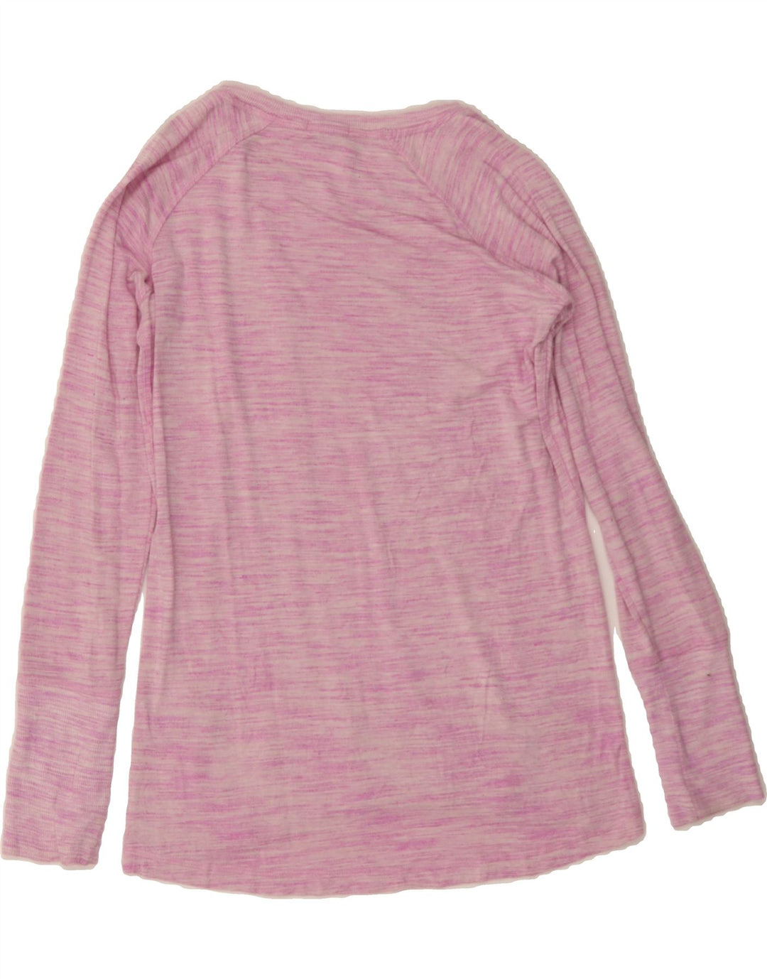 CHAMPION Womens Top Long Sleeve UK 10 Small Pink Striped Rayon Vintage Champion and Second-Hand Champion from Messina Hembry 