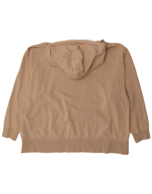 Damski sweter oversize z kapturem Nike UK 22 2XL Beżowy, bawełniany