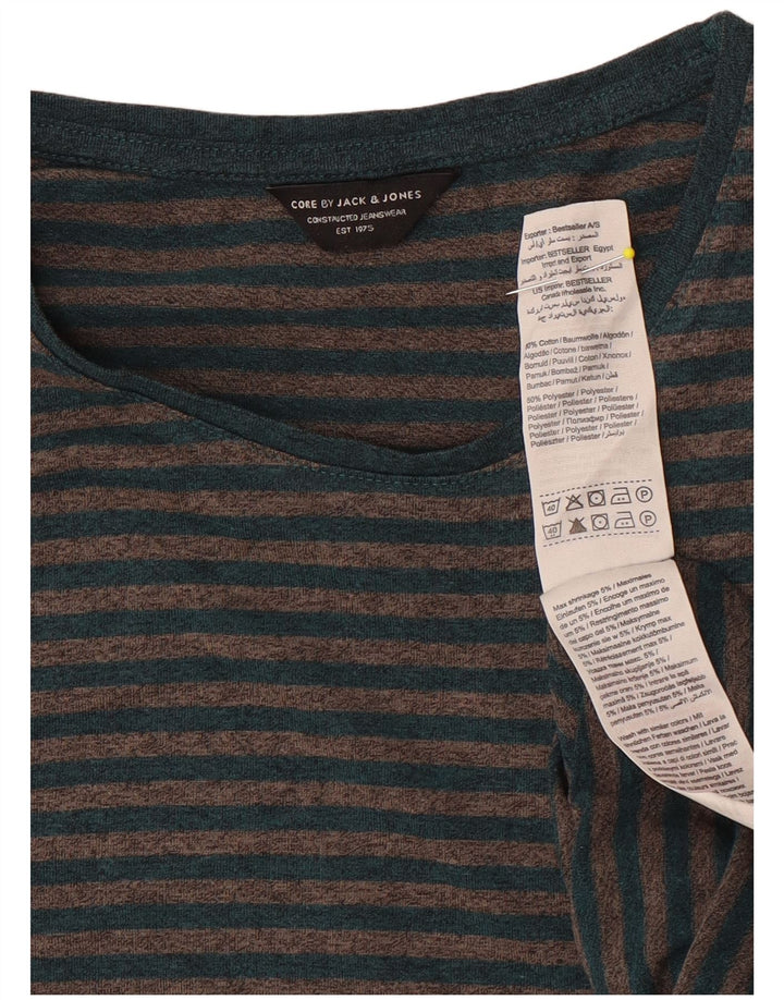 T-shirt męski Jack & Jones, bawełniany, w średnie szare paski