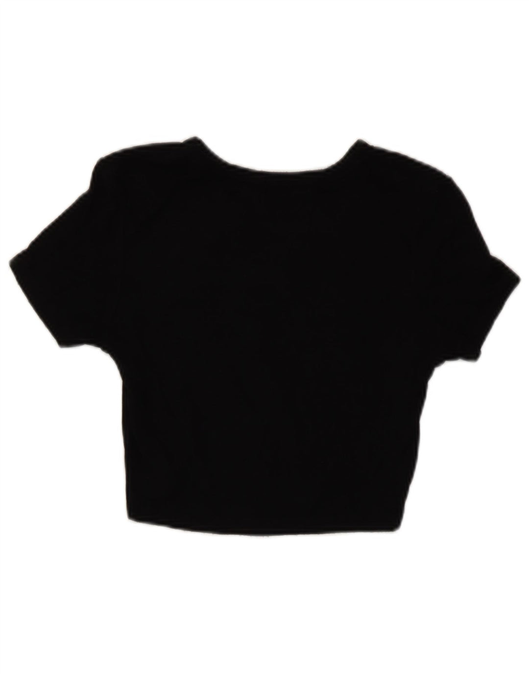 Damski T-shirt Zara Crop Top UK 12 Średni Czarny