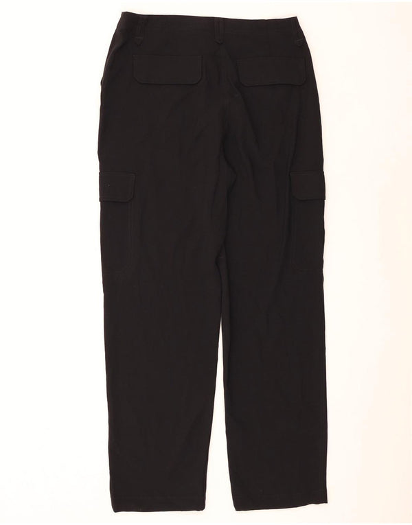 Spodnie damskie Marks & Spencer Straight Cargo UK 14 duże W34 L32 czarne