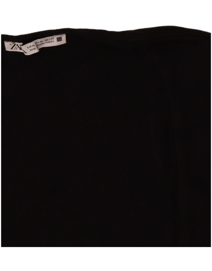 Top damski z kamizelką Zara UK 18 XL czarny
