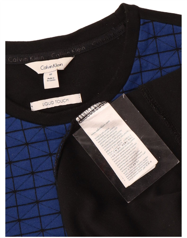 Męski sweter CALVIN KLEIN XS, niebieski, geometryczny, bawełniany