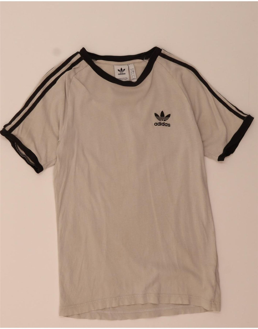 ADIDAS Mens T-Shirt Top Small White Cotton