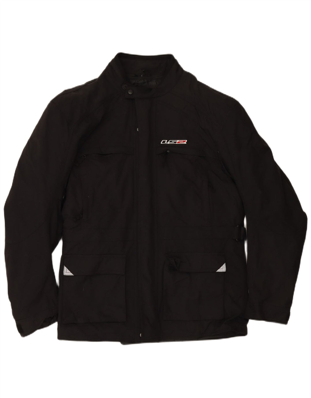 Kurtka męska LS2 Graphic Racer UK 48 4XL Czarny poliamid