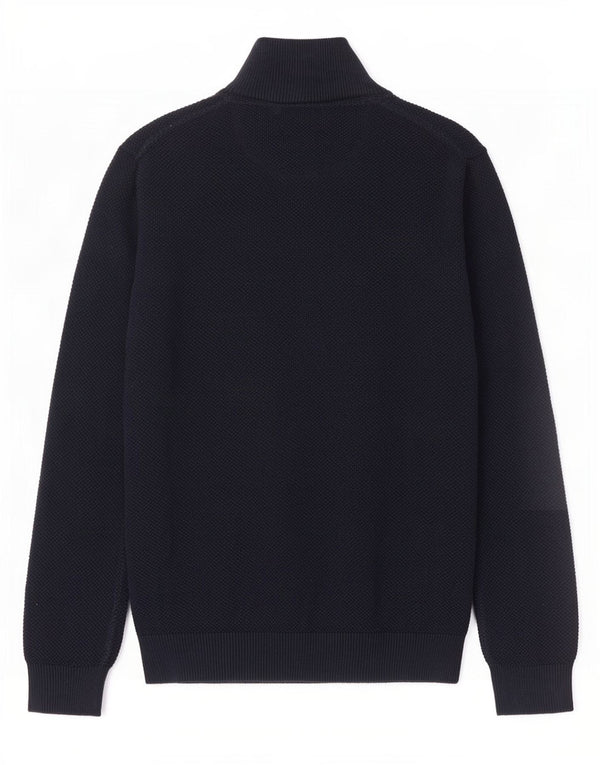 Gant Mens Cardigan Sweater Large Navy Blue Cotton