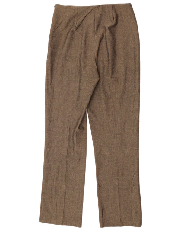 Marks & Spencer Damskie spodnie garniturowe z wysokim stanem UK 12 Medium W26 L28 Khaki