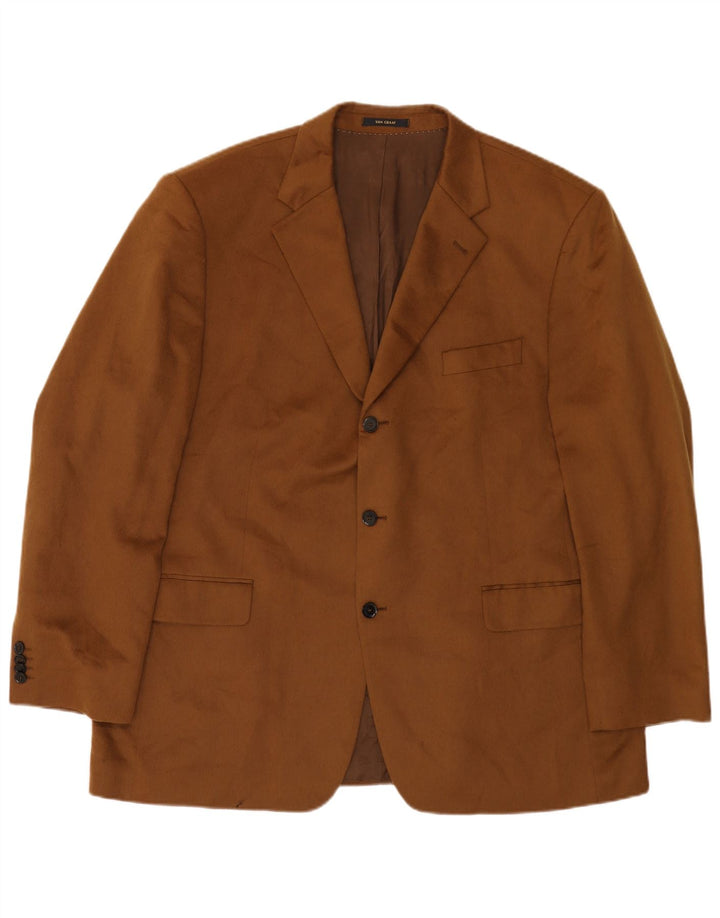 Męska marynarka VAN GRAAF zapinana na 3 guziki, UK 42 XL, brązowy kaszmir