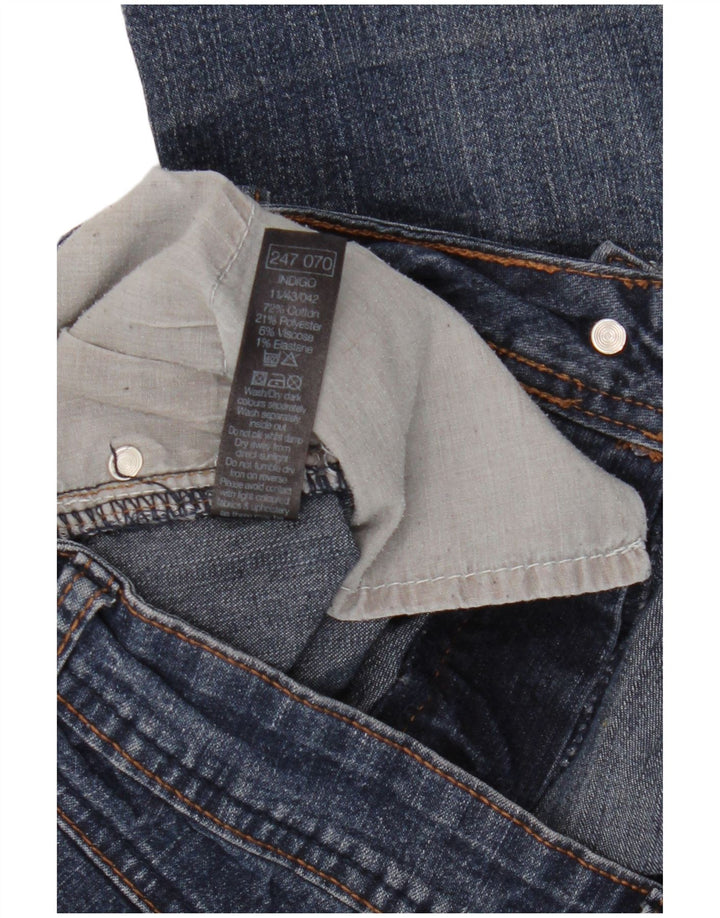 Damskie jeansowe bermudy M&Co UK 12 Medium W32, niebieska bawełna