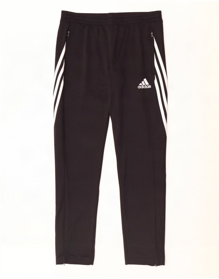 Męskie spodnie dresowe Adidas Climalite, średni czarny poliester