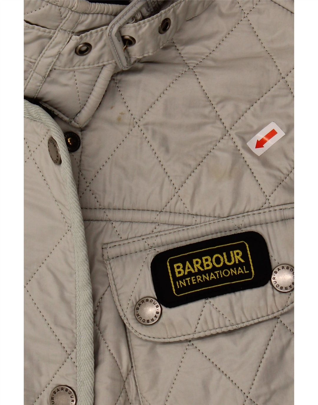 BARBOUR Womens Quilted Jacket UK 8 Small  Grey Polyamide