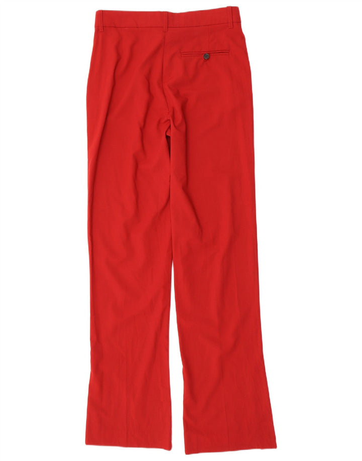 Spodnie damskie Zara Bootcut Chino, małe W26 L33, czerwone, poliestrowe