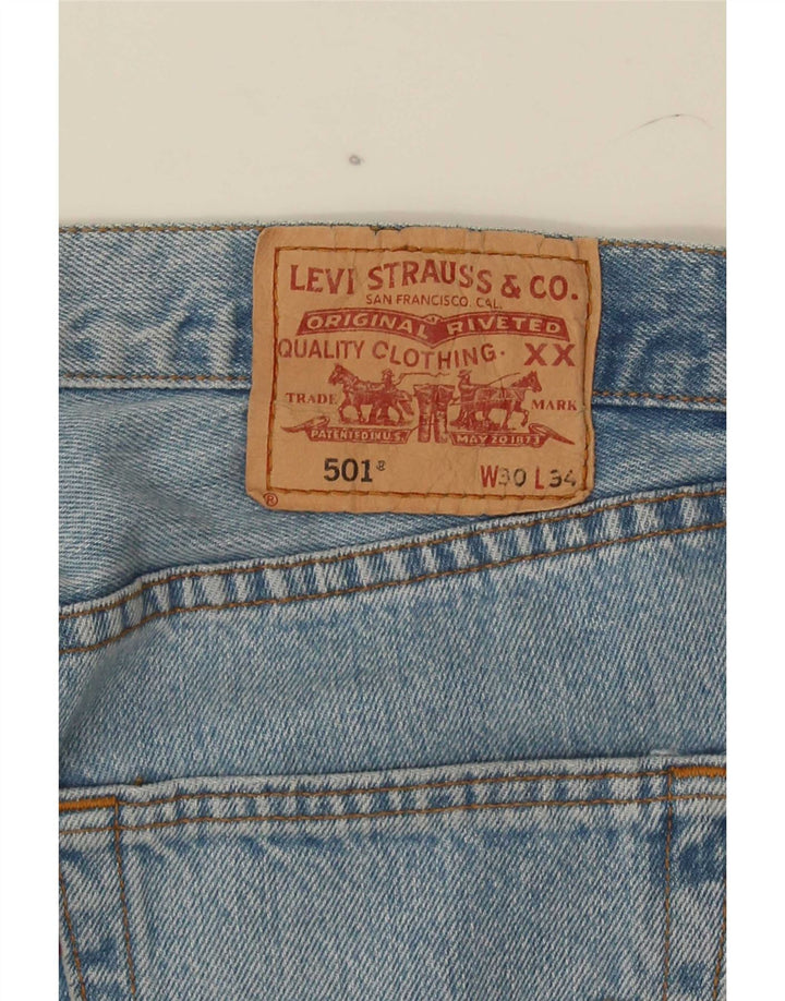 Męskie jeansy Levi's 501 Straight W30 L30 Niebieskie
