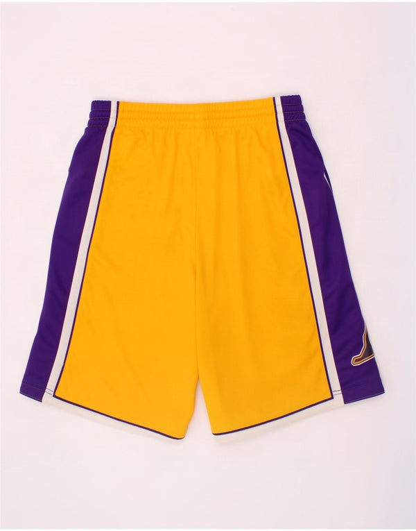 Chłopięce spodenki sportowe Adidas Los Angeles Lakers 13-14 lat w kolorze żółtym