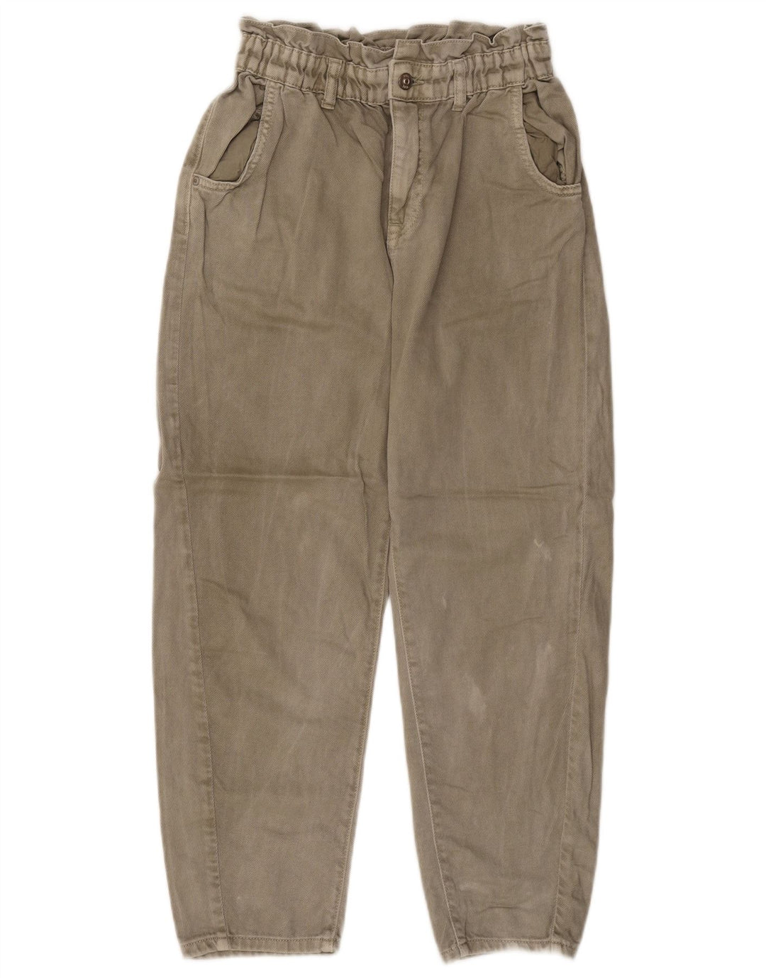 Damskie jeansy zwężane Zara EU 38 Small W28 L25 Beżowe