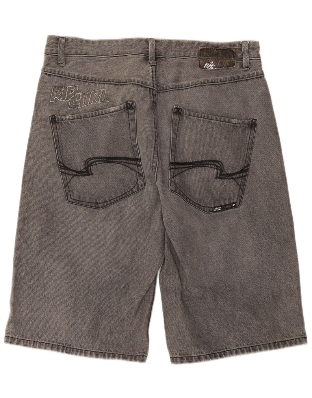 Męskie spodenki jeansowe Rip Curl Graphic W36, duże, szare, bawełniane