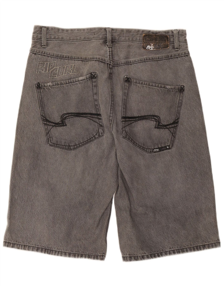 Męskie spodenki jeansowe Rip Curl Graphic W36, duże, szare, bawełniane