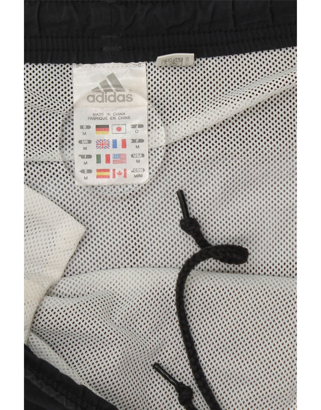 Męskie spodenki kąpielowe Adidas, średnie, granatowe, z blokami kolorów, poliamid