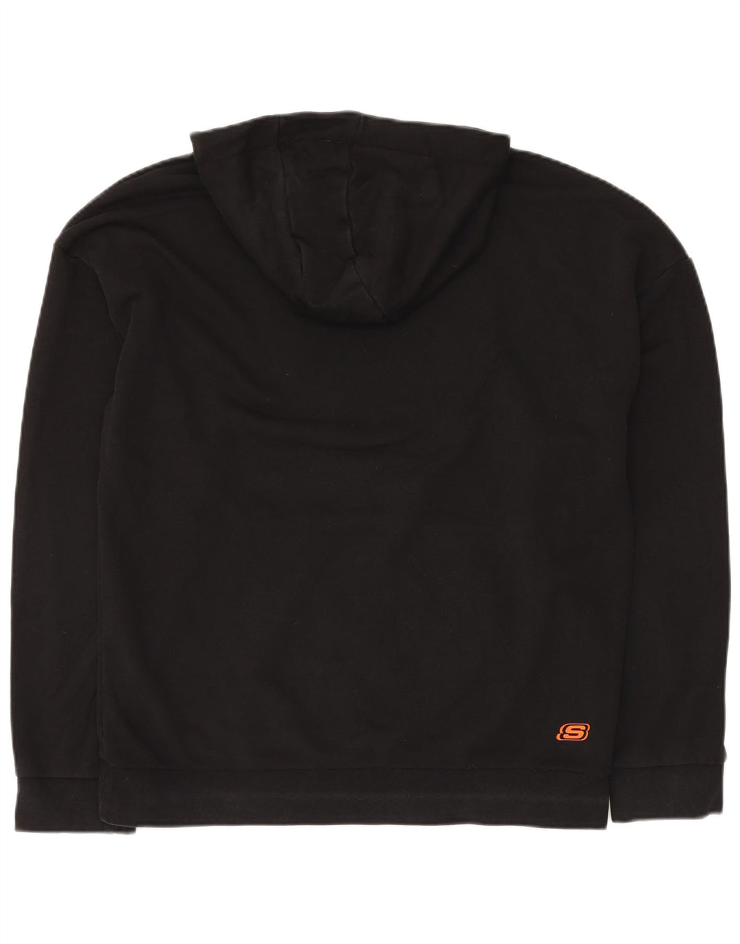 Męski sweter z kapturem SKECHERS, duży, czarny, bawełniany