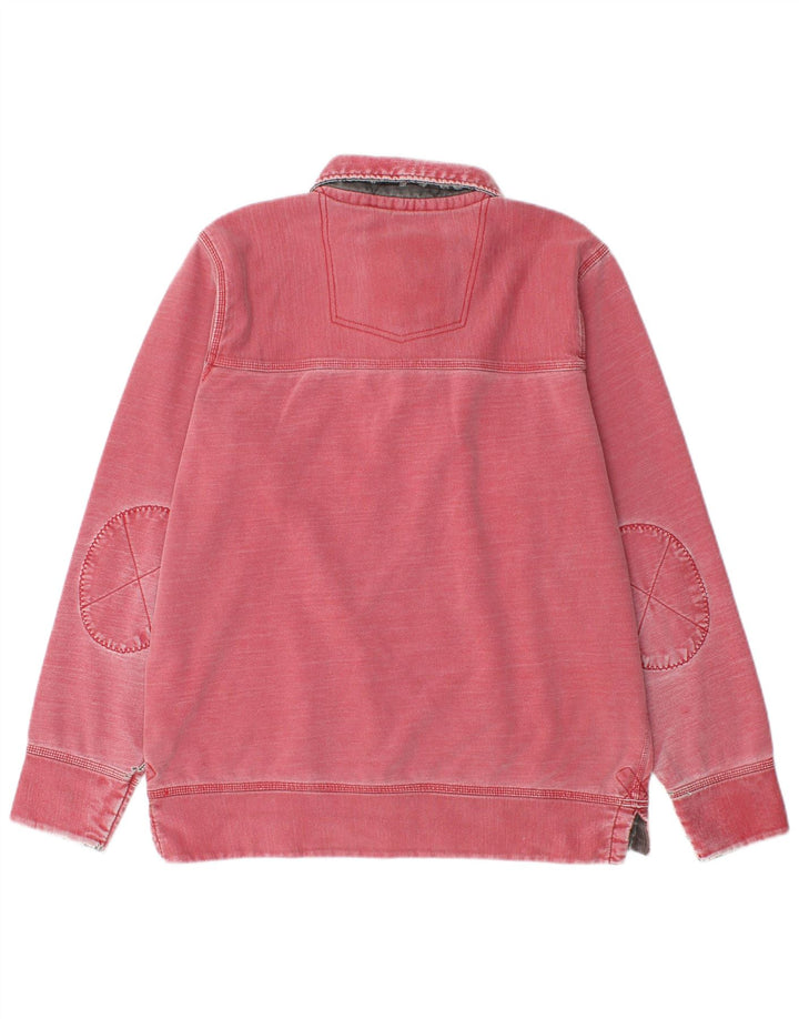 Męska bluza polo Fat Face Sweter średnio czerwony, bawełniany
