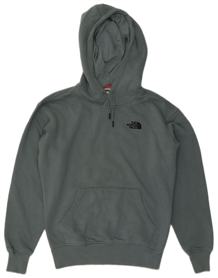 Męski sweter z kapturem The North Face, średni niebieski, bawełniany