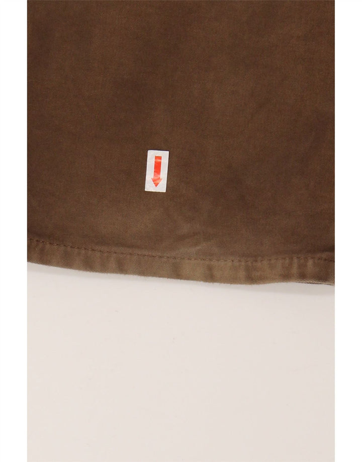 Męskie spodnie typu slim casual HACKETT W34 L34 Brązowa bawełna