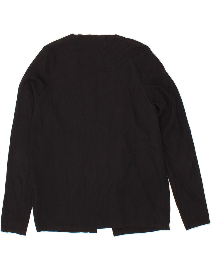 HERNO Womens Open Cardigan Sweater IT 40 Small Black Viscose Vintage Herno and Second-Hand Herno from Messina Hembry 