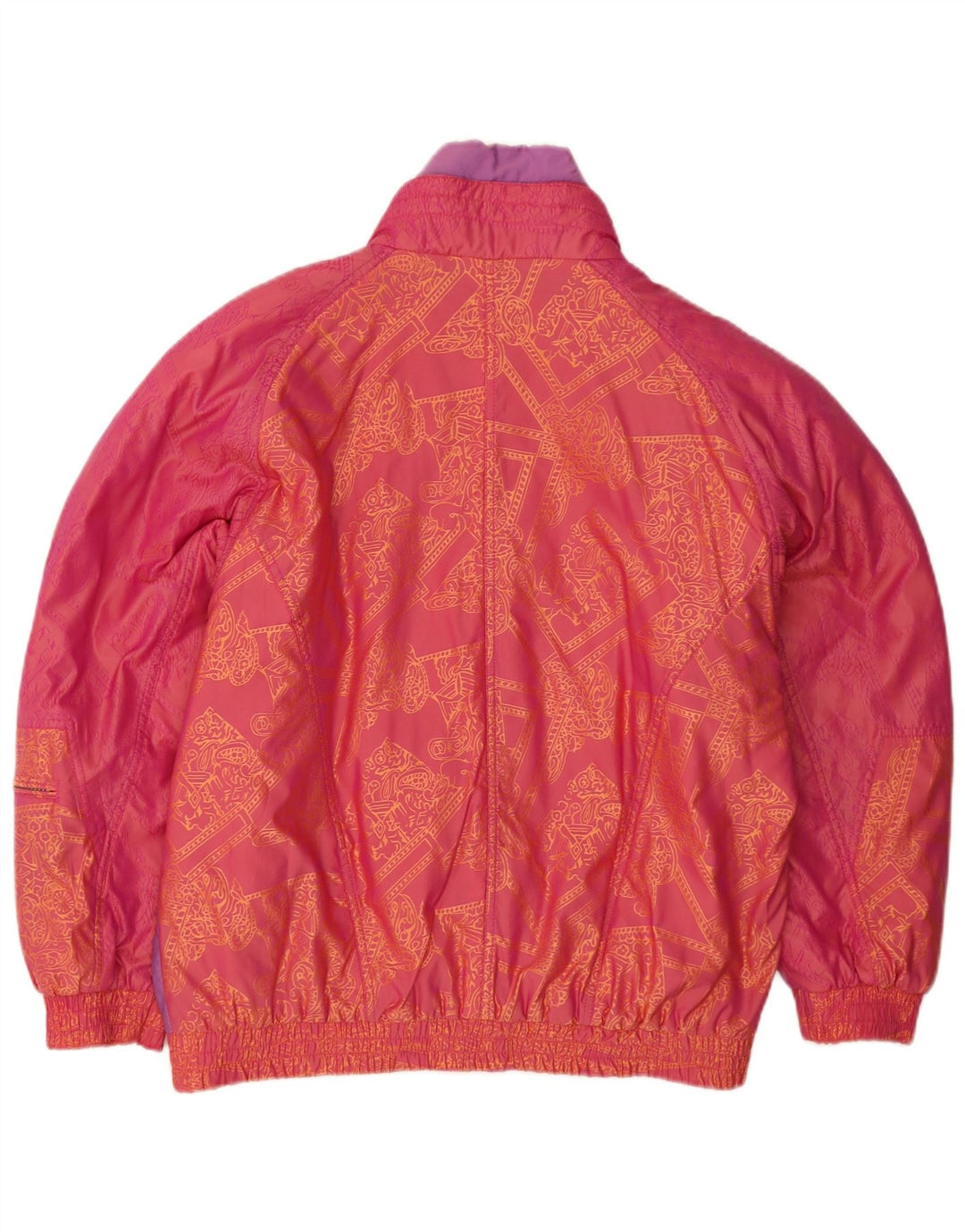Damska kurtka ocieplana w stylu vintage IT 42, nylon w kolorze średniego różu