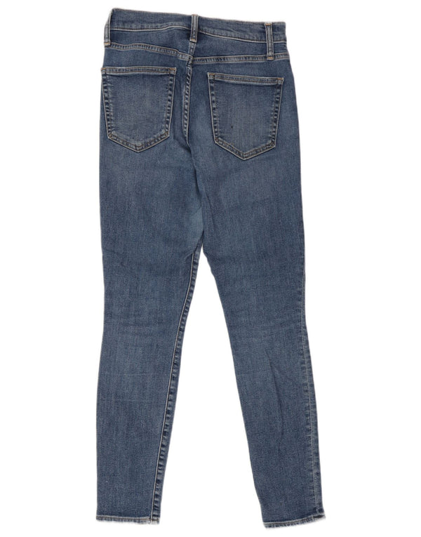 Damskie jeansy skinny Gap z wysokim stanem W27 L27 niebieskie