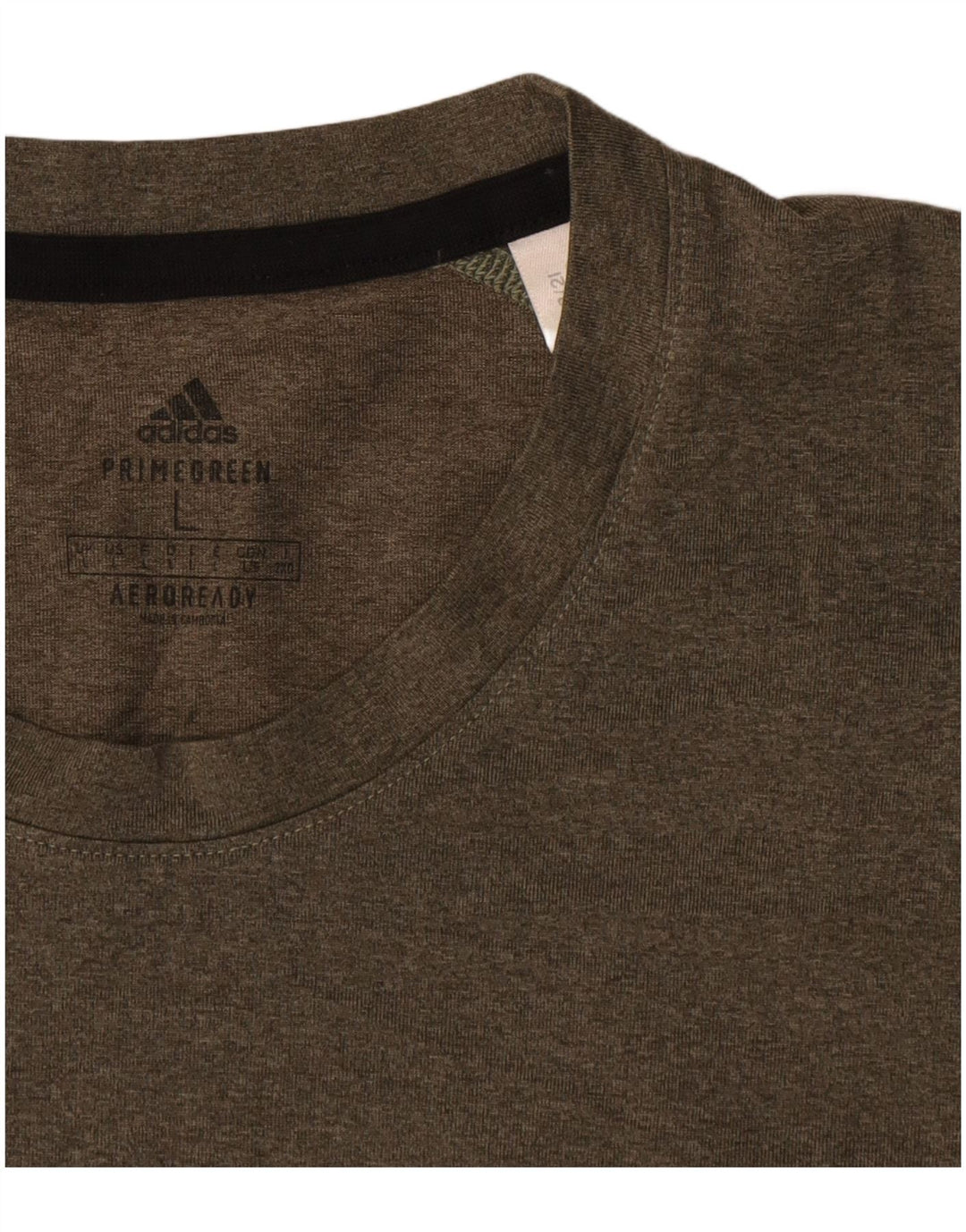 Adidas Męski T-shirt Aeroready Top, duży, khaki, poliester