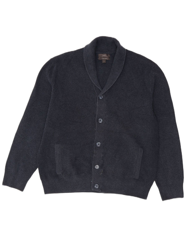 Marks & Spencer Męski sweter kardigan 2XL Granatowy poliester