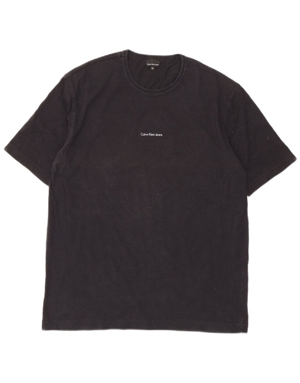 T-shirt damski Calvin Klein Jeans Top UK 18 XL, czarny, bawełniany