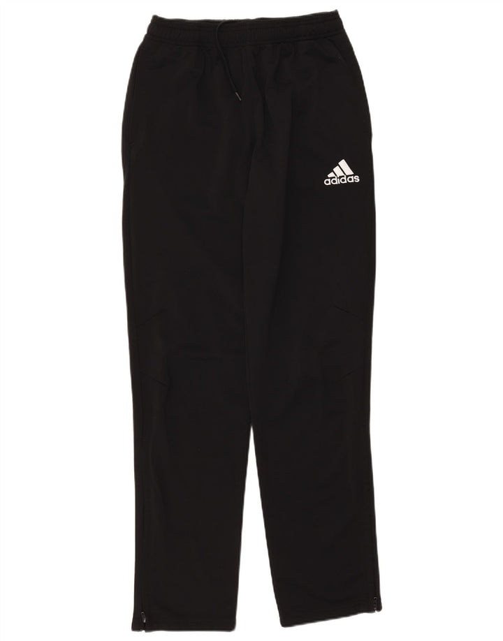 ADIDAS Girls Tracksuit Trousers 13-14 Years  Black Polyester
