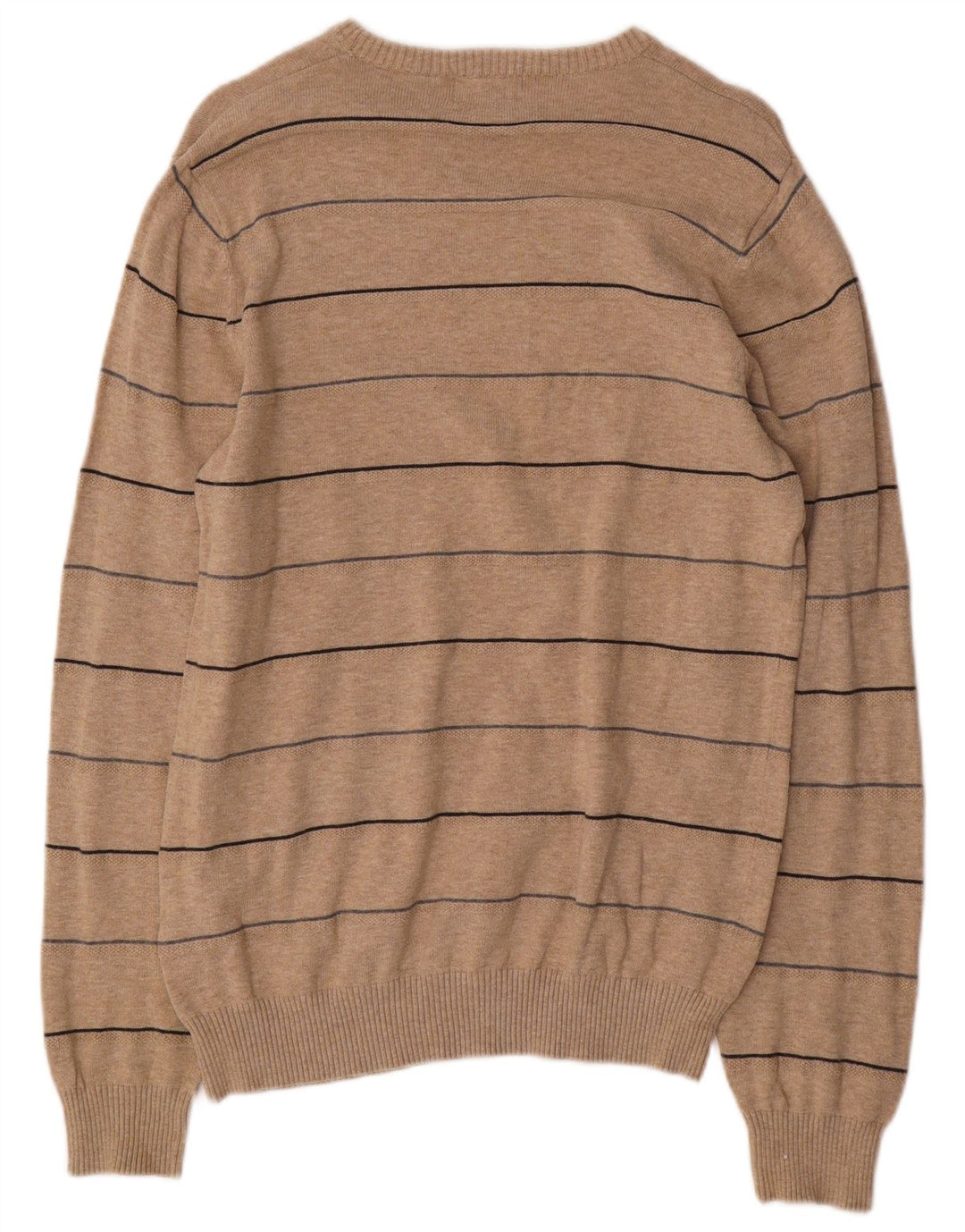 Męski sweter Marks & Spencer Blue Harbor z okrągłym dekoltem, mały, beżowy