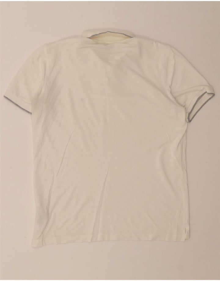 Męska koszulka polo Calvin Klein, duża, biała, bawełniana