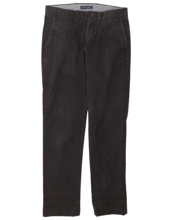 Męskie spodnie Chino Slim Tommy Hilfiger W30 L32 Czarna bawełna