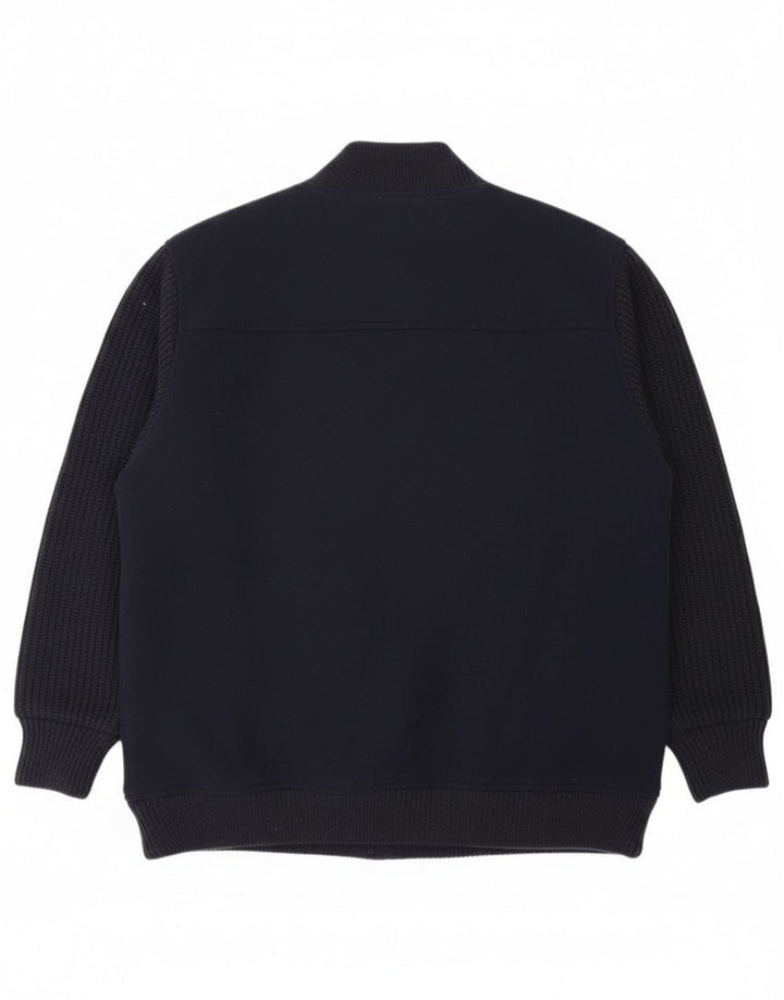 Męska kurtka polarowa James Pringle o luźnym kroju UK 40, duża granatowa, poliestrowa