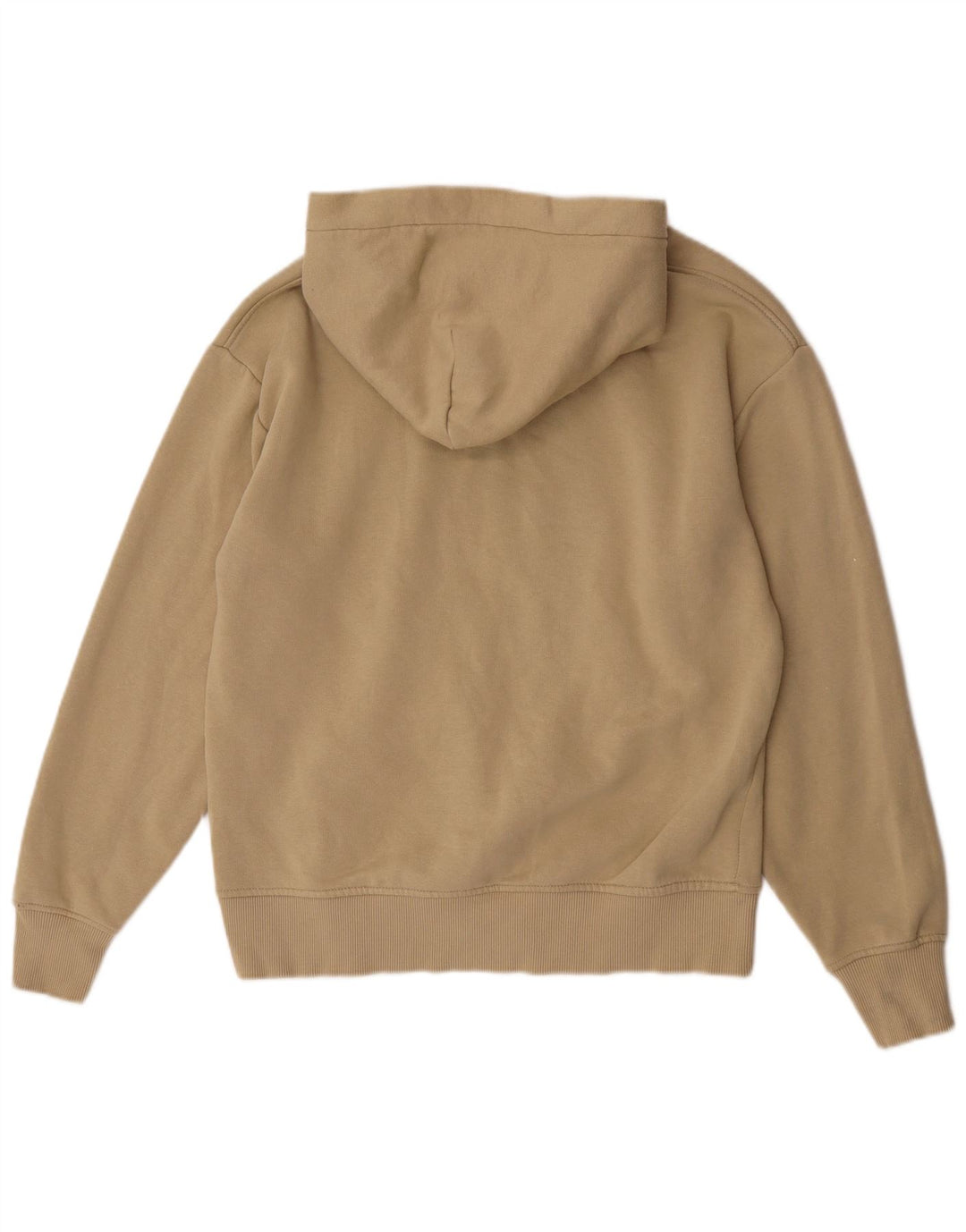 Męski sweter z kapturem Zara, mały, beżowy, bawełniany