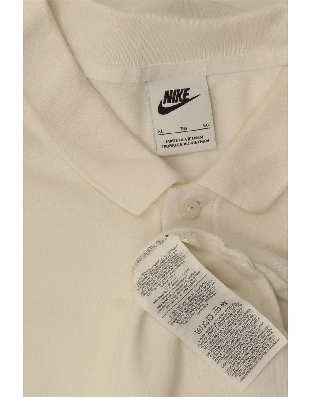 Męska koszulka polo Nike XL, biała, bawełniana