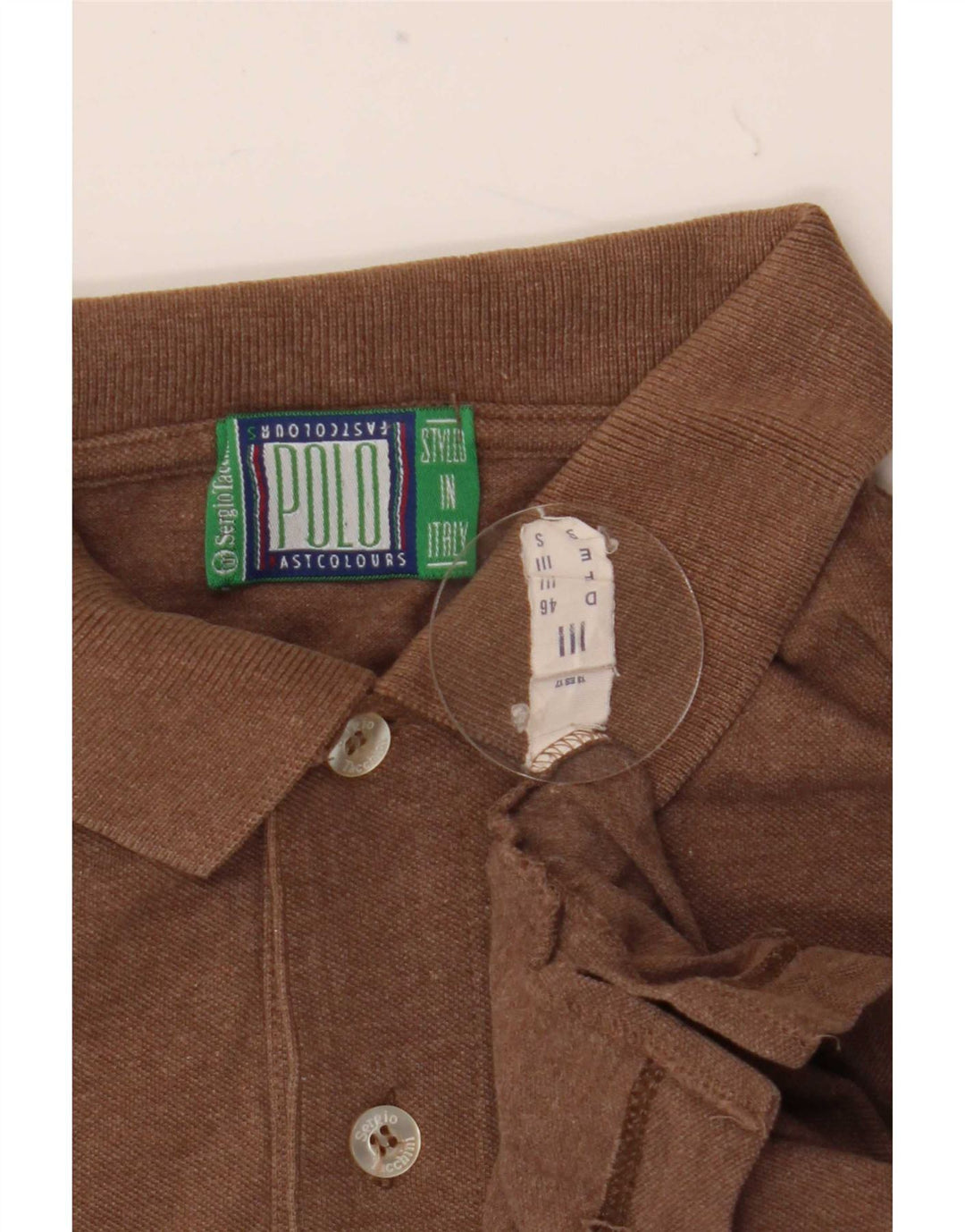 Męska koszulka polo Sergio Tacchini z długim rękawem EU 46, mała, beżowa