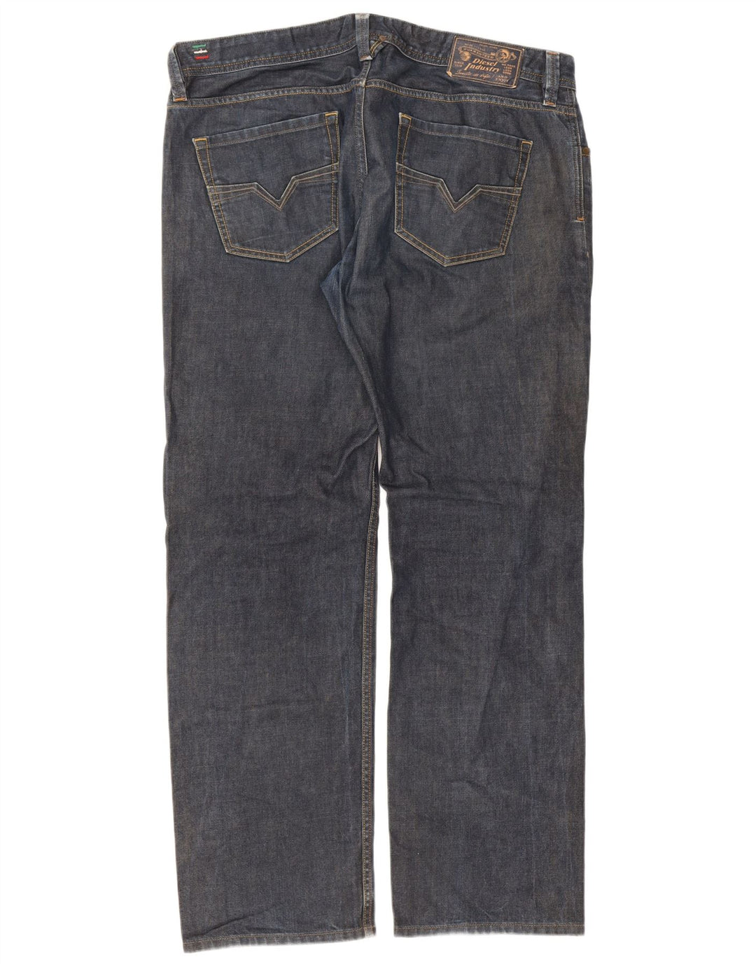 Diesel Męskie Larkee Regular Straight Jeans W38 L32 Niebieska bawełna