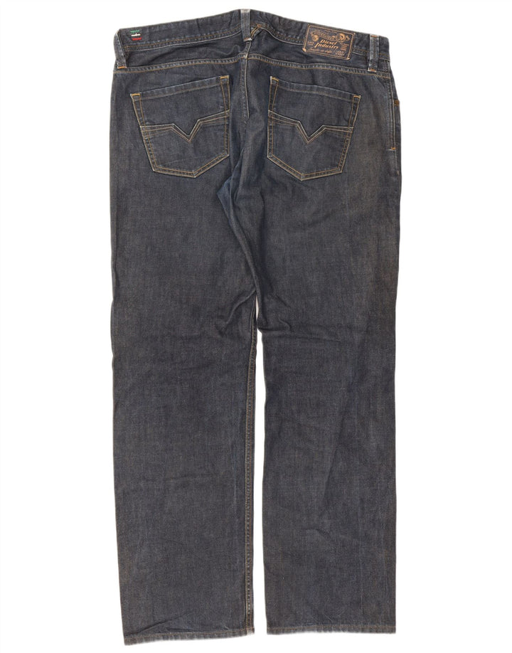 Diesel Męskie Larkee Regular Straight Jeans W38 L32 Niebieska bawełna