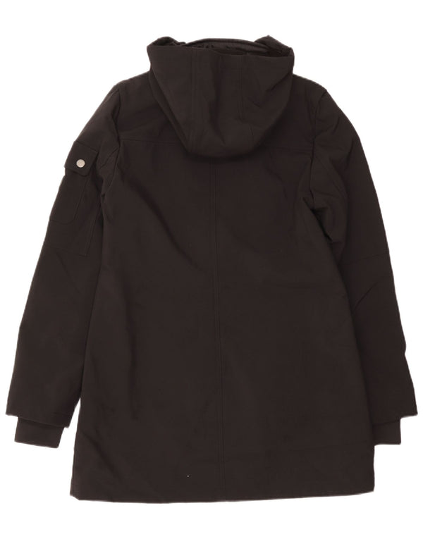 Damska kurtka parka z kapturem French Connection UK 10, mała czarna
