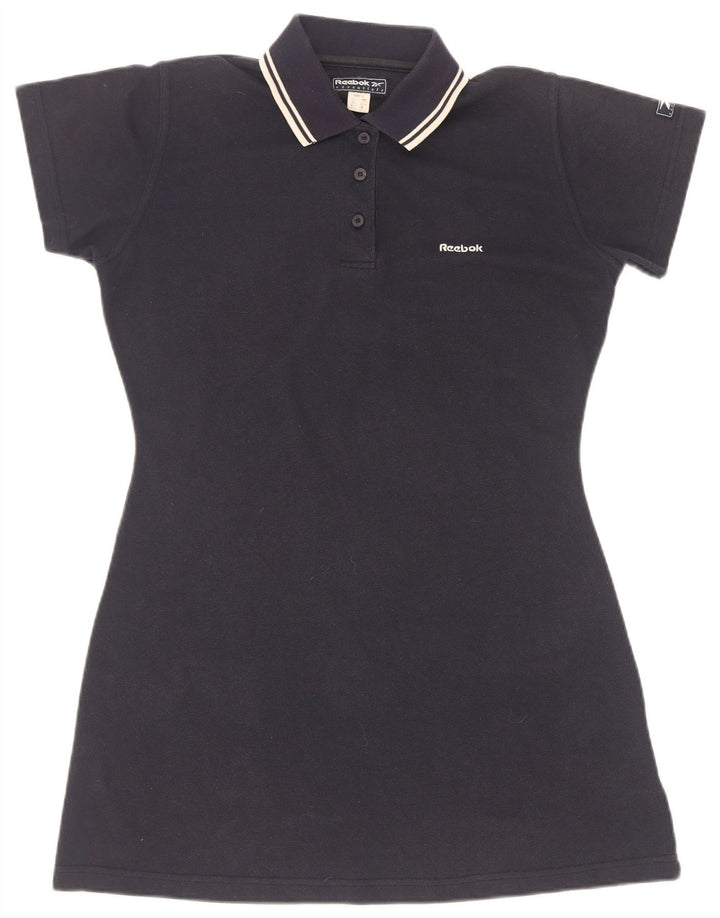Damska sukienka polo Reebok UK 12, średni granatowy poliester