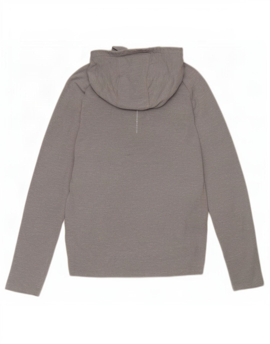 Męska koszulka z kapturem i kapturem Nike Dri Fit, z długim rękawem, średnioszara, nakrapiana, poliestrowa