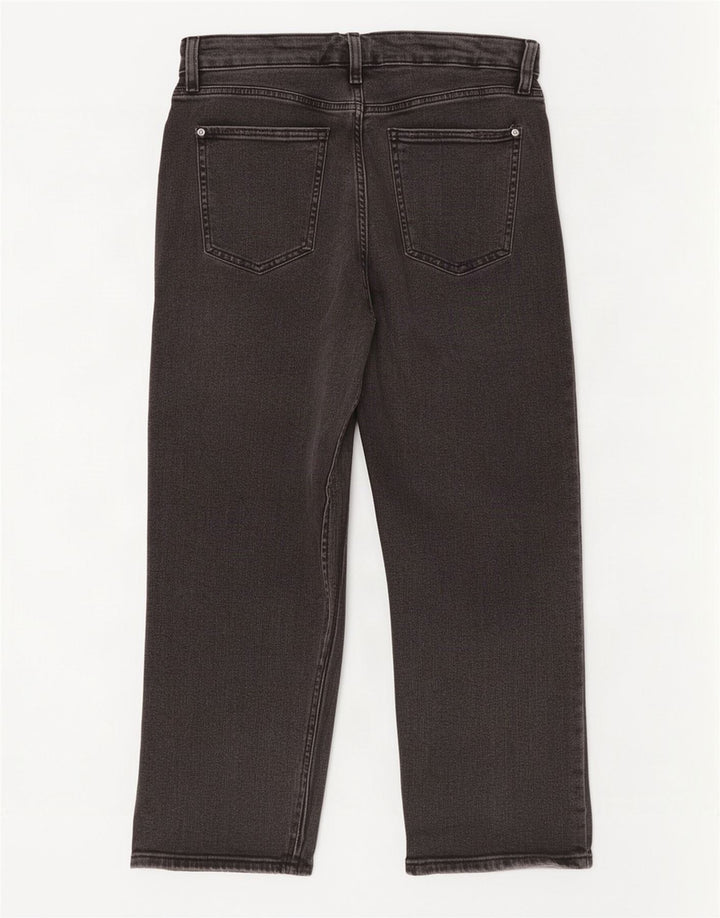 Marks & Spencer Damskie jeansy Cropped UK 12 Medium W32 L25 Czarna bawełna